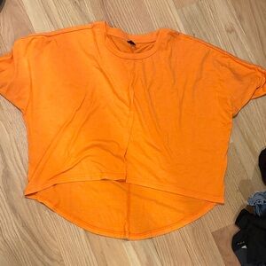 SHEIN Bright Orange Short Sleeve Tee